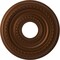 Ekena Millwork Cole PVC Ceiling Medallion (Canopies up to 4 1/4"), 13"OD x 3 1/2"ID x 3/4"P, Metallic Dark Copper CMP13COCDC - alternate 1
